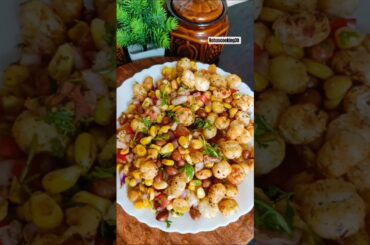 high protein makhana chat #shorts #chat #viral #makhana