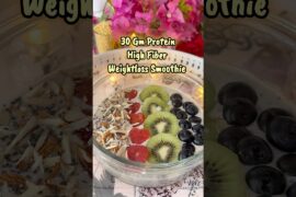 healthy dinner Smoothie for weightloss | High protein + Fibre smoothie | #shorts #protein #viral