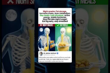 Night Snacks VS Day Meals | What Happens Inside Your Body #facts #health #diet #gym