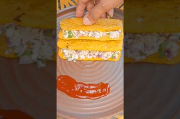 healthy breakfast - besan cheela sandwich #shorts #ytshort #youtubeshort #hindicomedy #monikakitchen