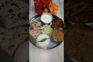 today's lunch thali #shorts#breakfast #food #thali #youtubeshorts #recipe #trending #viral