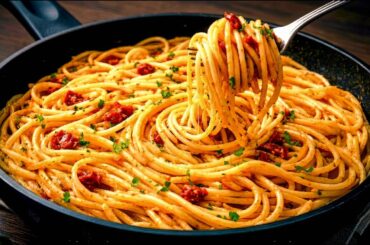 Healthy Dinner Idea! Incredibly Delicious Sicilian Spaghetti in 10 Minutes!