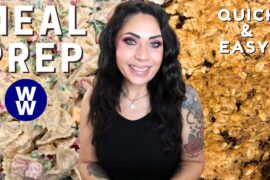 WW MEAL PREP FOR WEIGHT LOSS - OATMEAL FIG BARS - PASTA SALAD & CHURROS - WEIGHT WATCHERS