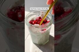 High Protein Coconut Chia Pudding
