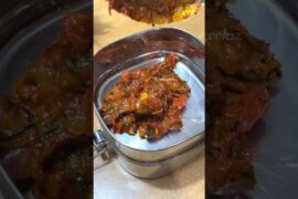 Lunch Recipe: Rice n Tomato chutney | liver fry n dry fruit #shortsfeed #lunchbox #lunchideas