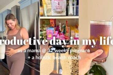 DAY IN THE LIFE | third trimester labor prep, nesting, healthy meal ideas, pantry organization