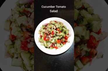 Quick And Easy Salad Recipe Cucumber,Tomato And Onion Salad Recipe #shorts #shortsfeed #ytshorts.