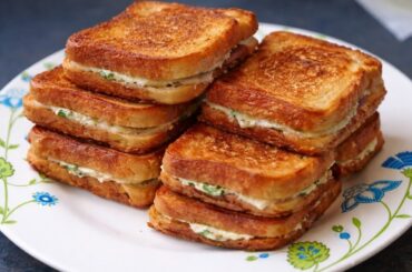 Sandwiches With Healthy Homemade Cream Cheese Spread | easy Sandwiches