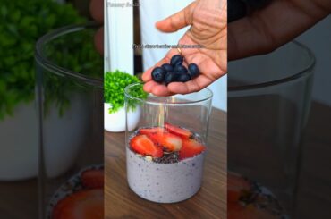 Healthy Breakfast Series #10 | Blueberry Overnight Oats | Easy No-Cook Breakfast #yummyfoodie