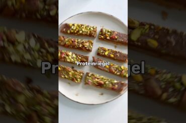 GESUNDE PROTEINRIEGEL?! (Aus 4 Zutaten) #proteinriegel #gesunderezepte #fy