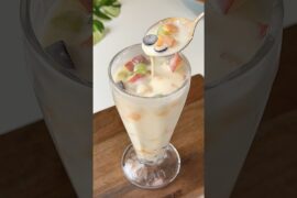 No sugar, creamy and healthy fruit lassi #shorts #drink #viral #summer  #trending