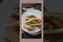 69/365 Days | Chicken stuffed pita bread | #shorts #protein #healthy #breakfast #food