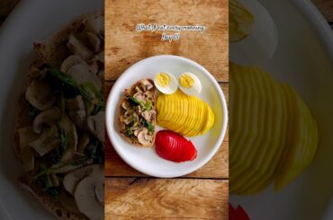 Easy & Healthy breakfast plate | Simple Breakfast #breakfastideas  #healthyfood  #healthyrecipes