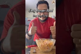 Burger Bowl Recipe | Healthy Burger Without Bun #shorts #youtubeshorts #ytshortsindia