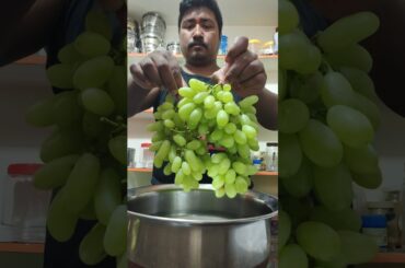Healthy Fruits Green Grapes rapes | Green Angur washing #food #viral #shorts #vegchowmein #geapes