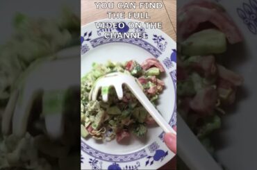 Vegetable Salad with Sprouted Lentils / FULL VIDEO ON THE CHANNEL