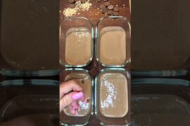 High protein Low calorie DOUBLE CHOC BAKED OATS! Macros per... #Shorts #_elliewilsonfitness__