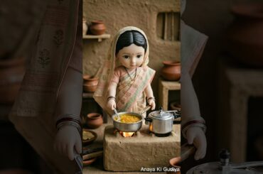 Miniature Doll Dal Rice Salad Thali Cooking ASMR| Indian Village Tiny Kitchen Life #miniaturecooking