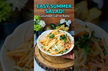 Creamy Cucumber and Carrot Salad | Tasty Salad #salad  #recipe #food #easyrecipe  #saladrecipe