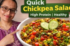 Quick healthy Salad Recipe for Weight Loss | Chickpea Power Bowl