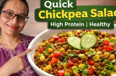 Quick healthy Salad Recipe for Weight Loss | Chickpea Power Bowl