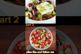 Fresh Greek Salad with Feta Cheese | Healthy Salad Recipe#GreekSalad #HealthySalad #MediterraneanSal