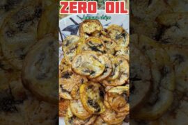 Super Crispy Banana Chips (Zero Oil) recipe ,air fryer recipe part 5 #AirFryer #Shorts #shortsfeed