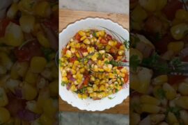Corn Chat Recipe | Easy and Healthy | #shorts #healthy #recipe #sweetcorns