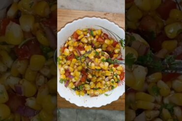 Corn Chat Recipe | Easy and Healthy | #shorts #healthy #recipe #sweetcorns