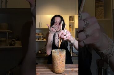 Peanut chicken salad jarssss #healthyfood #food #recipe