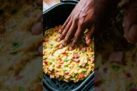 Viral Air Fryer Bread Ham Patties! #airfryer #breakfast #easyrecipe