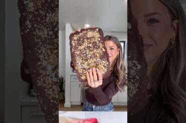 Healthy Protein Brownie Bark! #recipe #healthyeating #healthyrecipe