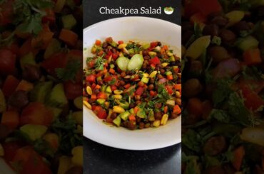 Quick High Protein Chickpea Salad Recipe | Healthy & Tasty Salad
