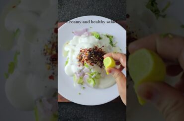 creamy and healthy salad #salad #dinner #viral #shorts