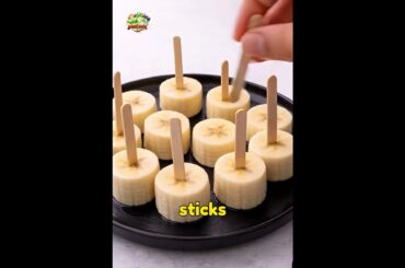 Banana Pops | Healthy Chocolate Frozen Dessert! #easynutrition  #healthyfood  #healthtips #dessert