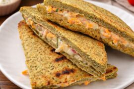 No Bread High Protein Sandwich | Healthy Breakfast Ideas | Tiffin Recipes | Lunch Box | Sandwich