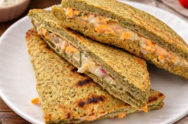 No Bread High Protein Sandwich | Healthy Breakfast Ideas | Tiffin Recipes | Lunch Box | Sandwich