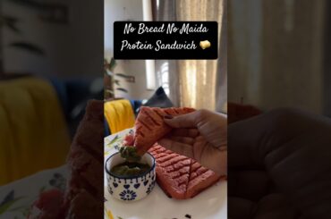 No Bread No Maida High Protein Sandwich #ytshorts #nobreadsandwich #fyp