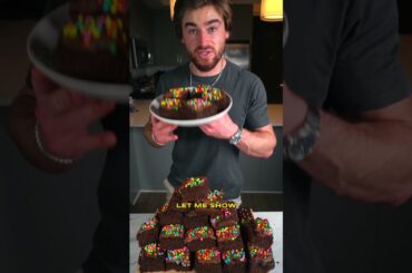 (recipe in description) 96 Calorie Protein Cakey Frosted Cosmic Brownie