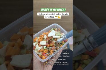 What's in my lunch? Healthy lunch ideas. protein rich salad. #bangalore #food #healthy #salad