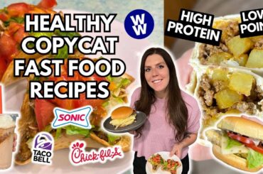 4 Quick & Easy Copycat Fast Food Recipes at HOME | WeightWatchers Points | Healthy Take Out at Home