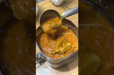 Lunch Recipe: Rice n dal kulambu | chicken beans poriyal | fruit #shortsfeed #lunchideas #lunchbox