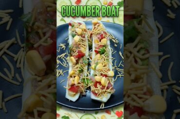 Viral Cucumber Boat #shorts #ytshorts #shortsfeed #cooking #viral #cucumber #boat #recipe #healthy