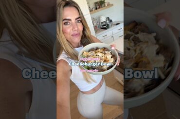 High protein cheeseburger bowl recipe