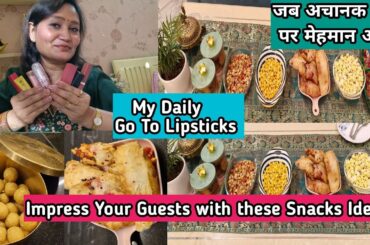Impress Your Guests with these 10 Min.Snacks Ideas,My Go-To Lipsticks,Anvesha's Creativity