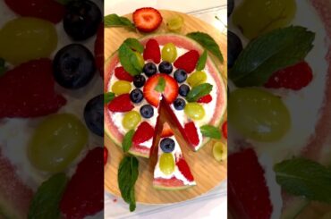 Watermelon Cake Recipe #watermelonsalad #food #recipe #watermelon #cookingrecipes #cooking #cooking