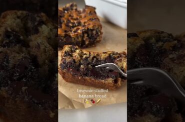 The Ultimate Dark Chocolate Brownie Banana Bread