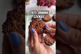 Oats banana Choco chips cookie.. easy and quick. #cookies #baking #recipe #chocolate #healthy