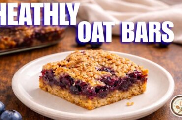 Healthy Blueberry Oat Bars | Easy Snack Recipe