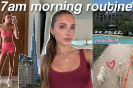 7AM PRODUCTIVE MORNING ROUTINE IN DUBAI 2026 | workout, healthy recipes, motivating!